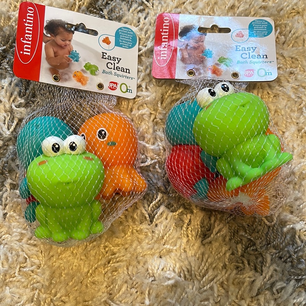 Easy Clean bath squirters set of 2 packs